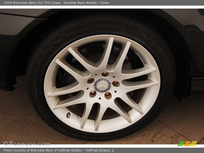 Obsidian Black Metallic / Stone 2009 Mercedes-Benz CLK 350 Coupe