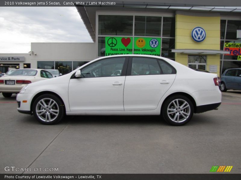 Candy White / Latte Macchiato 2010 Volkswagen Jetta S Sedan