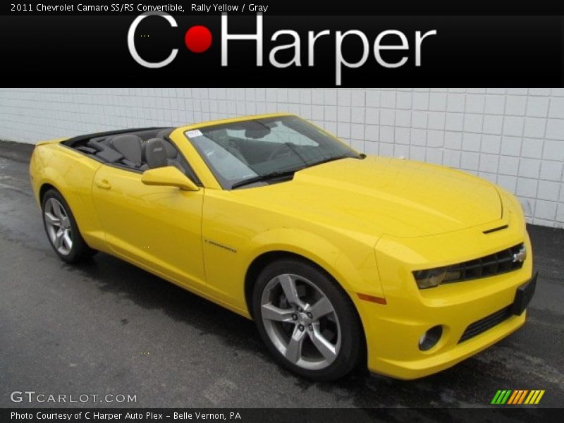 Rally Yellow / Gray 2011 Chevrolet Camaro SS/RS Convertible