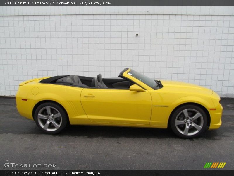 Rally Yellow / Gray 2011 Chevrolet Camaro SS/RS Convertible