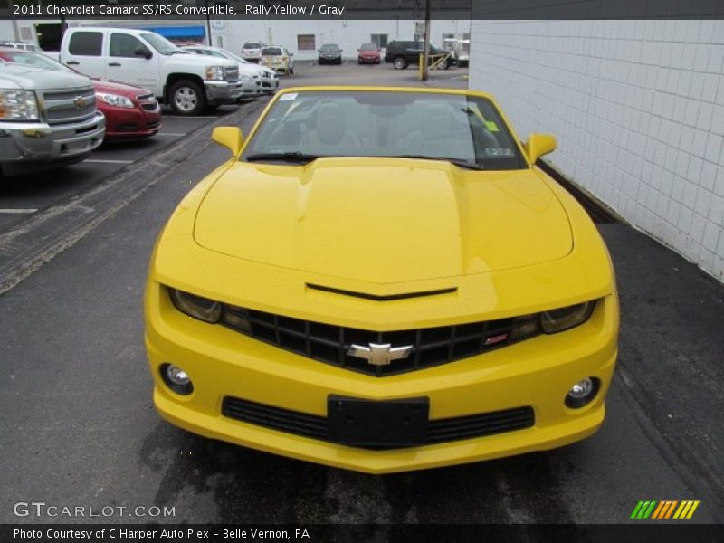 Rally Yellow / Gray 2011 Chevrolet Camaro SS/RS Convertible