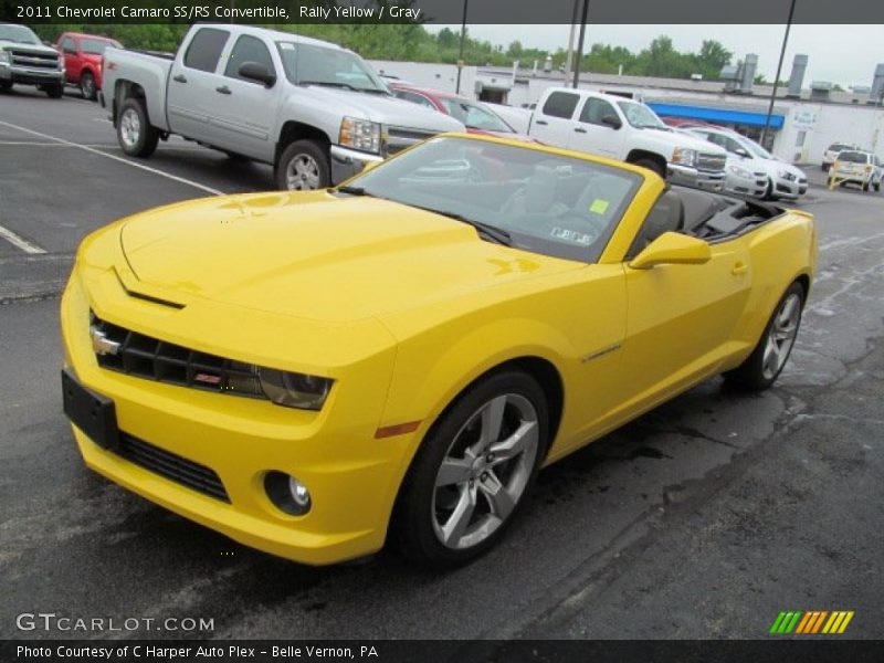 Rally Yellow / Gray 2011 Chevrolet Camaro SS/RS Convertible