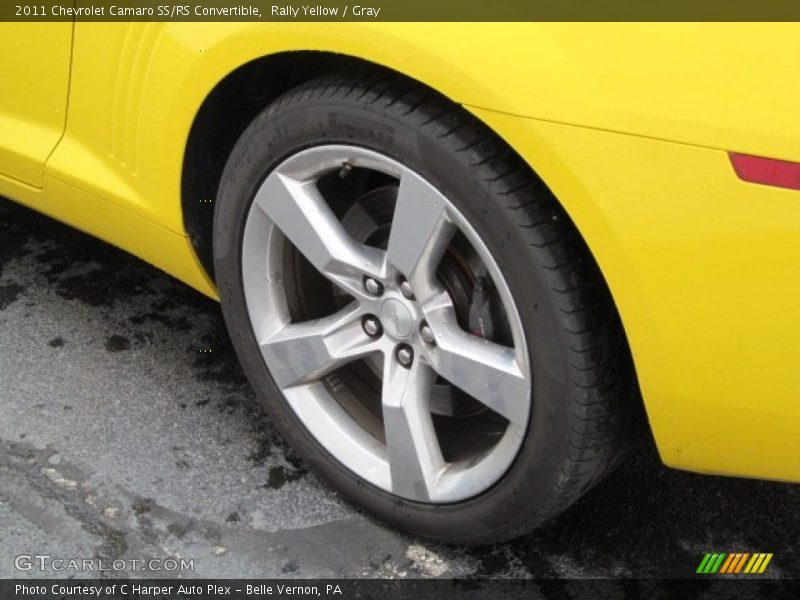 Rally Yellow / Gray 2011 Chevrolet Camaro SS/RS Convertible