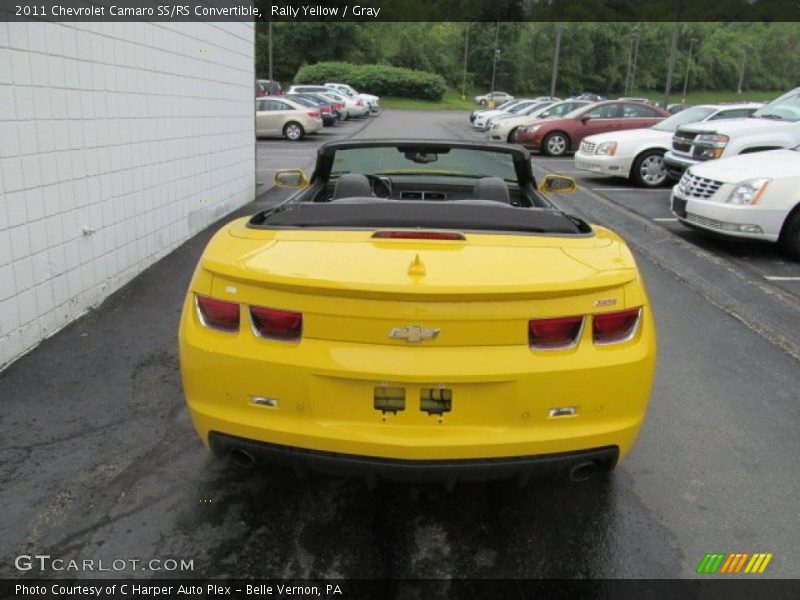 Rally Yellow / Gray 2011 Chevrolet Camaro SS/RS Convertible