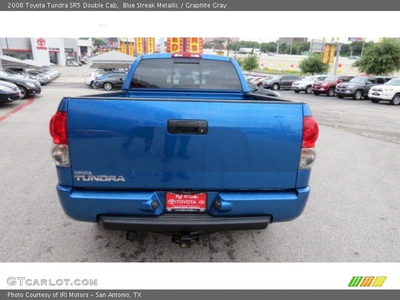 Blue Streak Metallic / Graphite Gray 2008 Toyota Tundra SR5 Double Cab