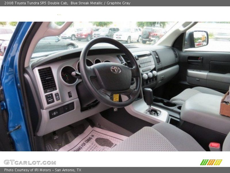 Blue Streak Metallic / Graphite Gray 2008 Toyota Tundra SR5 Double Cab