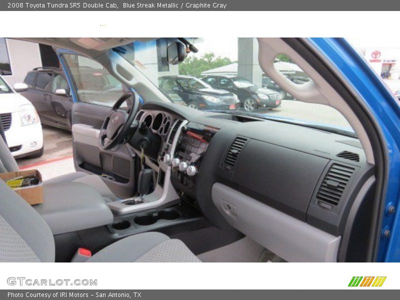 Blue Streak Metallic / Graphite Gray 2008 Toyota Tundra SR5 Double Cab