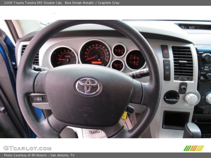 Blue Streak Metallic / Graphite Gray 2008 Toyota Tundra SR5 Double Cab