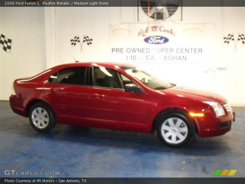 Redfire Metallic / Medium Light Stone 2009 Ford Fusion S