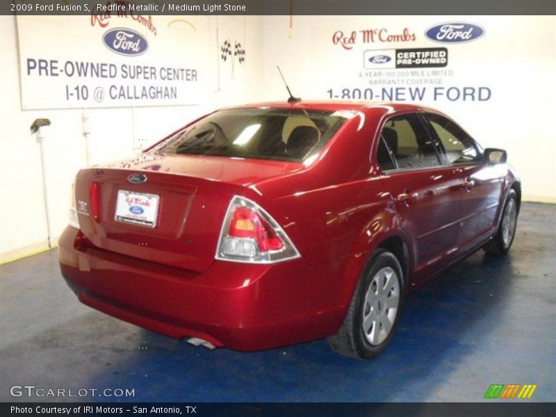 Redfire Metallic / Medium Light Stone 2009 Ford Fusion S