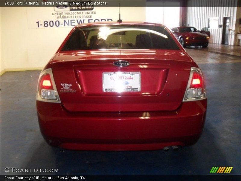Redfire Metallic / Medium Light Stone 2009 Ford Fusion S