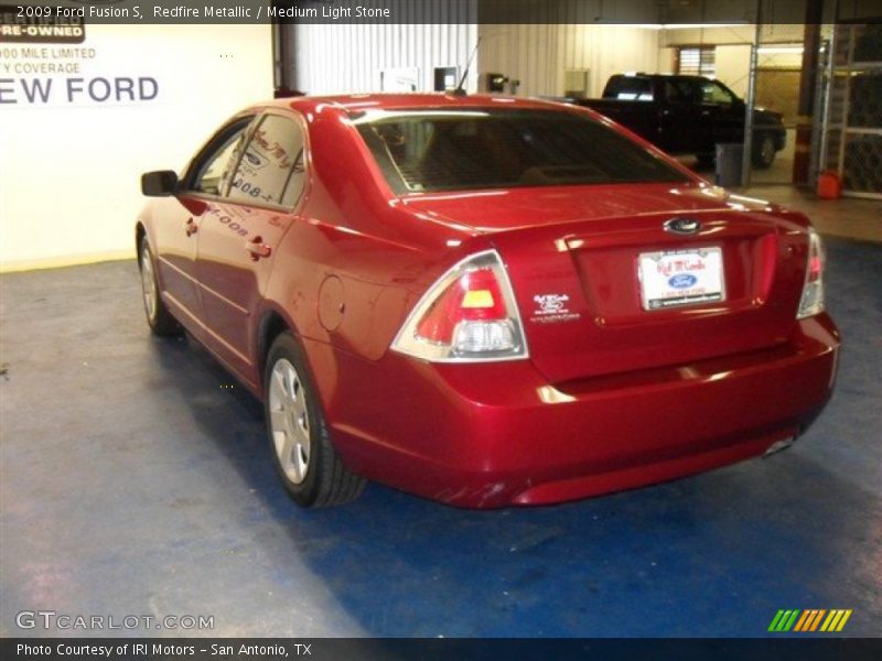 Redfire Metallic / Medium Light Stone 2009 Ford Fusion S