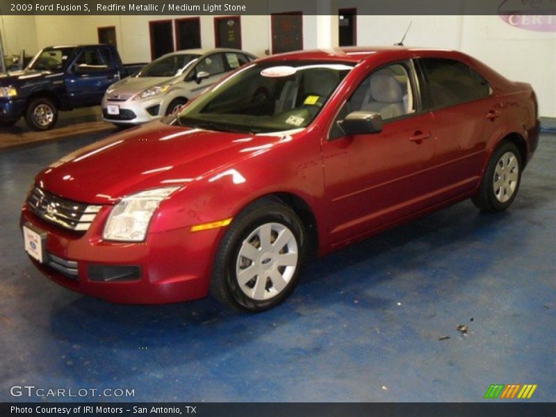 Redfire Metallic / Medium Light Stone 2009 Ford Fusion S