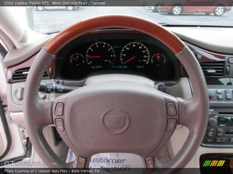 White Diamond Pearl / Oatmeal 2002 Cadillac DeVille DTS