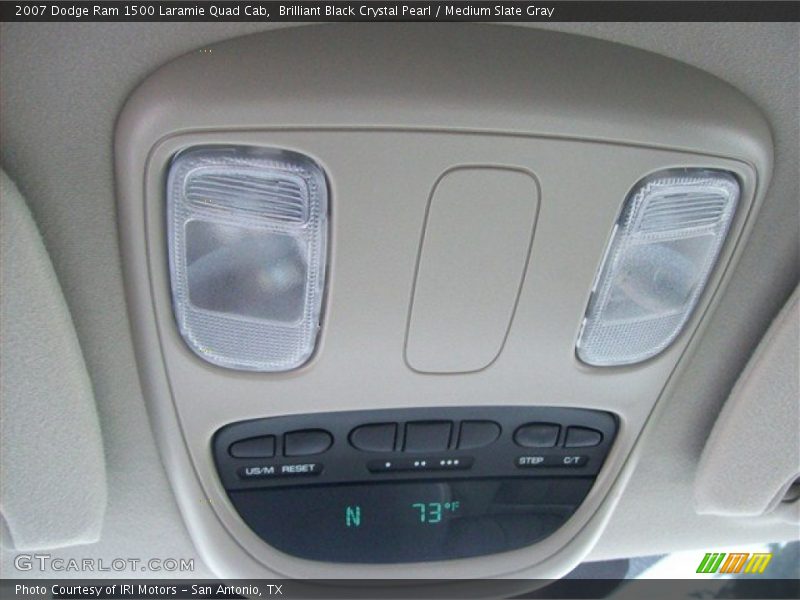 Brilliant Black Crystal Pearl / Medium Slate Gray 2007 Dodge Ram 1500 Laramie Quad Cab