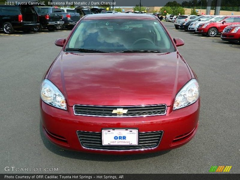 Barcelona Red Metallic / Dark Charcoal 2011 Toyota Camry LE