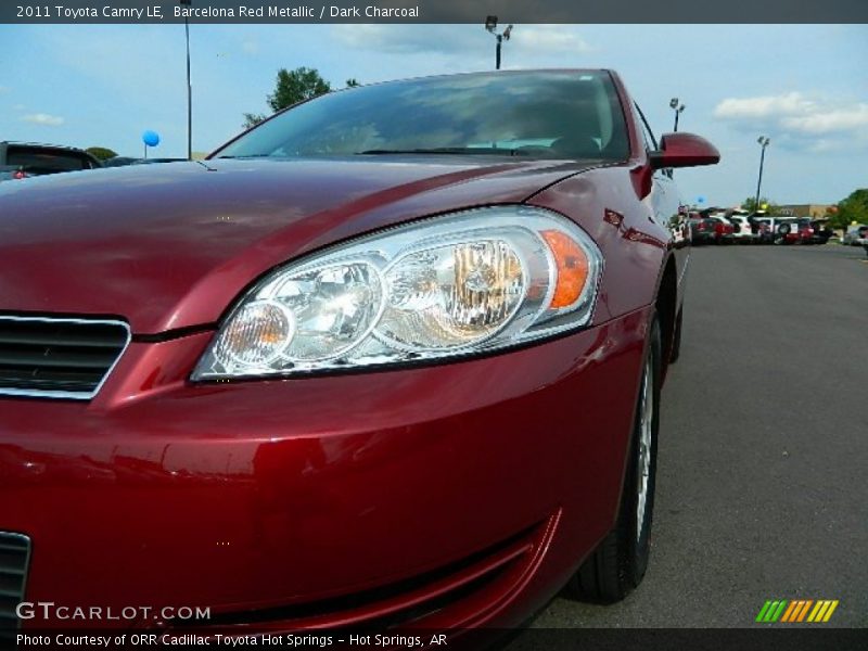 Barcelona Red Metallic / Dark Charcoal 2011 Toyota Camry LE