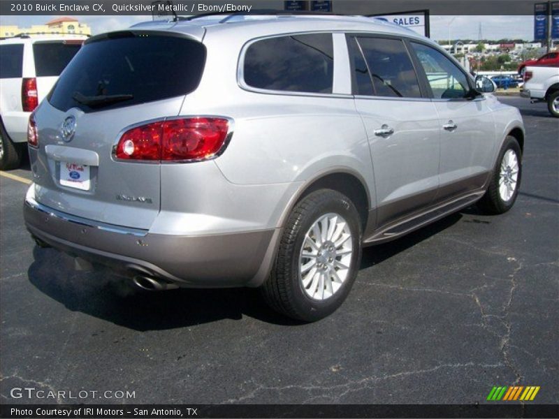 Quicksilver Metallic / Ebony/Ebony 2010 Buick Enclave CX