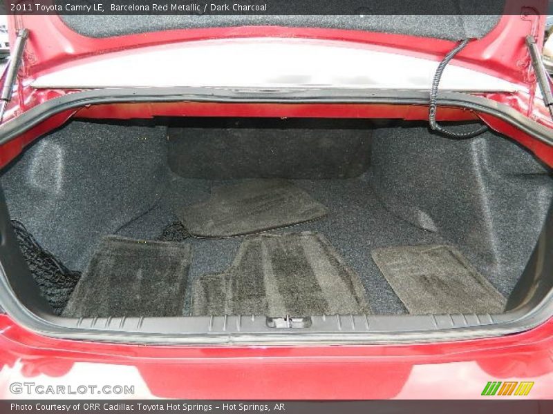 Barcelona Red Metallic / Dark Charcoal 2011 Toyota Camry LE
