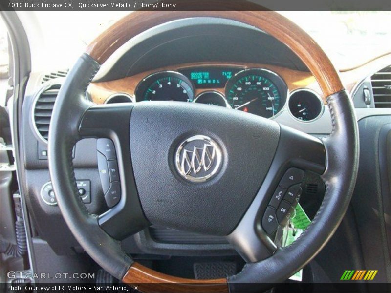 Quicksilver Metallic / Ebony/Ebony 2010 Buick Enclave CX