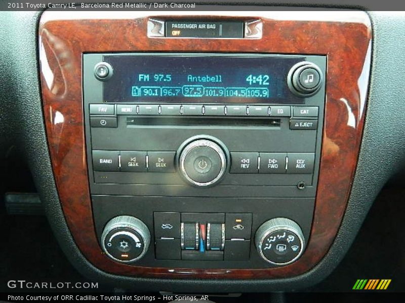 Barcelona Red Metallic / Dark Charcoal 2011 Toyota Camry LE