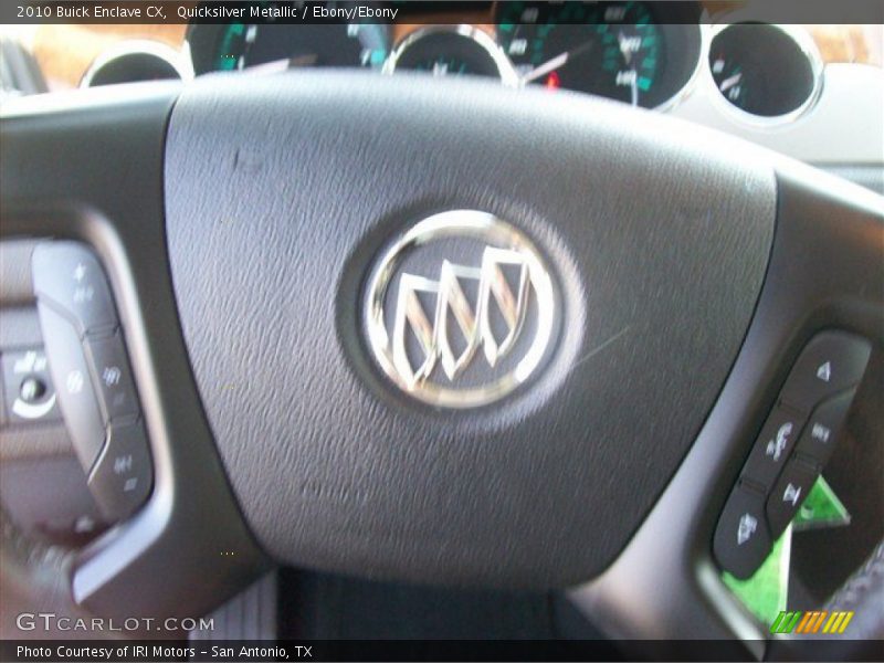 Quicksilver Metallic / Ebony/Ebony 2010 Buick Enclave CX