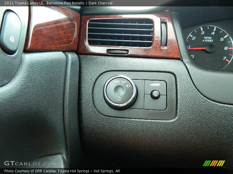 Barcelona Red Metallic / Dark Charcoal 2011 Toyota Camry LE