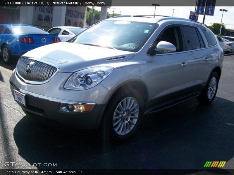Quicksilver Metallic / Ebony/Ebony 2010 Buick Enclave CX