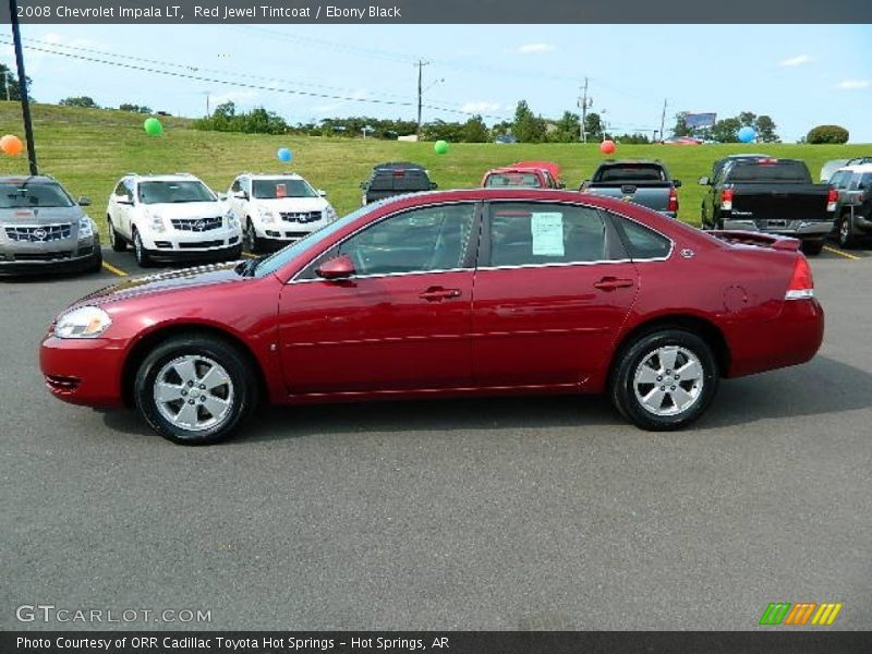 Red Jewel Tintcoat / Ebony Black 2008 Chevrolet Impala LT