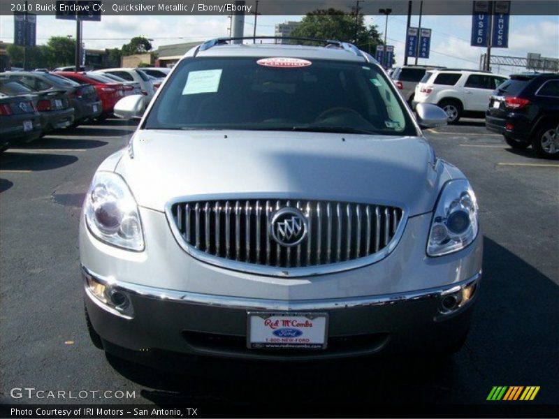 Quicksilver Metallic / Ebony/Ebony 2010 Buick Enclave CX