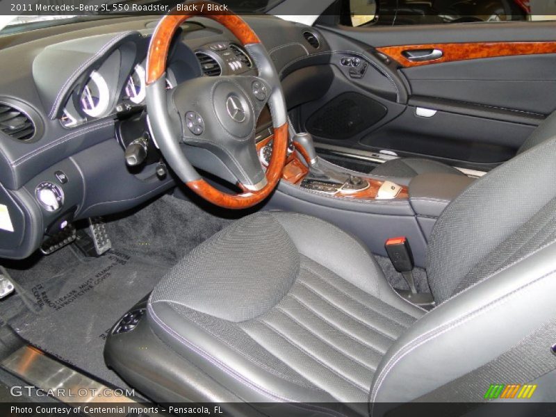 Black / Black 2011 Mercedes-Benz SL 550 Roadster