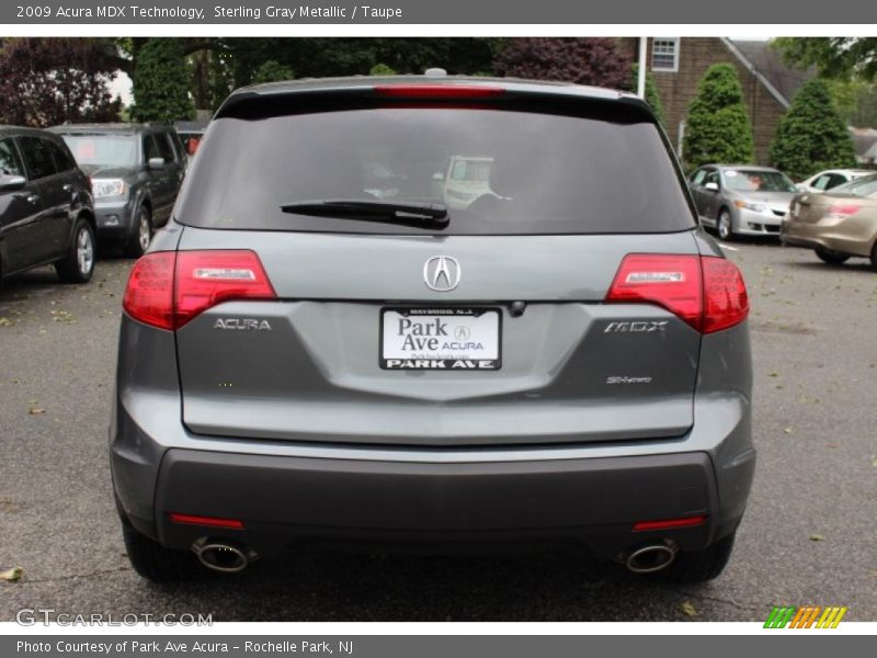 Sterling Gray Metallic / Taupe 2009 Acura MDX Technology