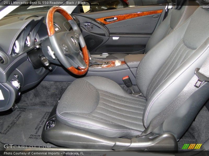 Black / Black 2011 Mercedes-Benz SL 550 Roadster