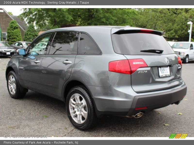 Sterling Gray Metallic / Taupe 2009 Acura MDX Technology