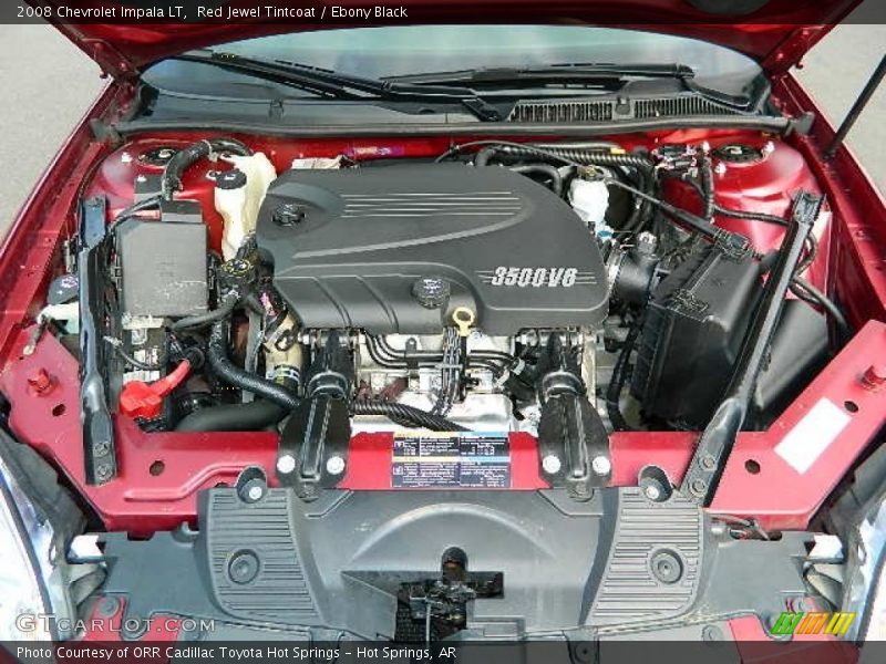 Red Jewel Tintcoat / Ebony Black 2008 Chevrolet Impala LT