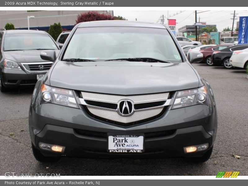 Sterling Gray Metallic / Taupe 2009 Acura MDX Technology