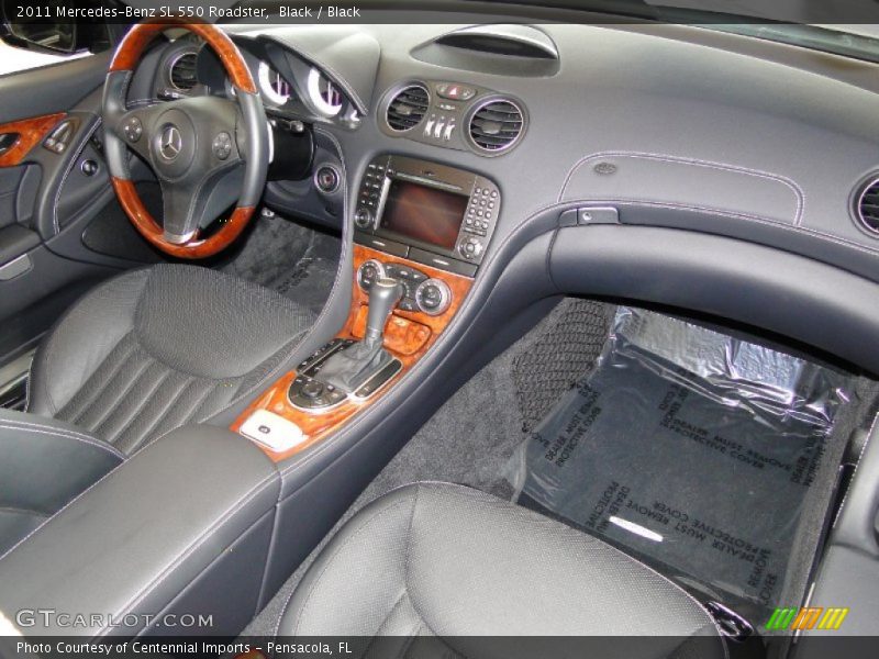 Black / Black 2011 Mercedes-Benz SL 550 Roadster