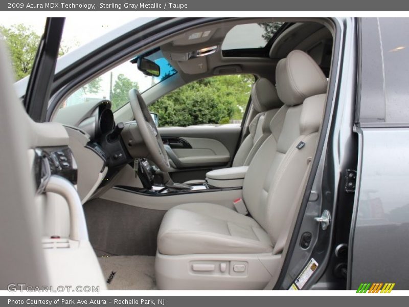 Sterling Gray Metallic / Taupe 2009 Acura MDX Technology