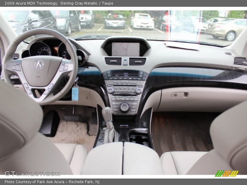 Sterling Gray Metallic / Taupe 2009 Acura MDX Technology
