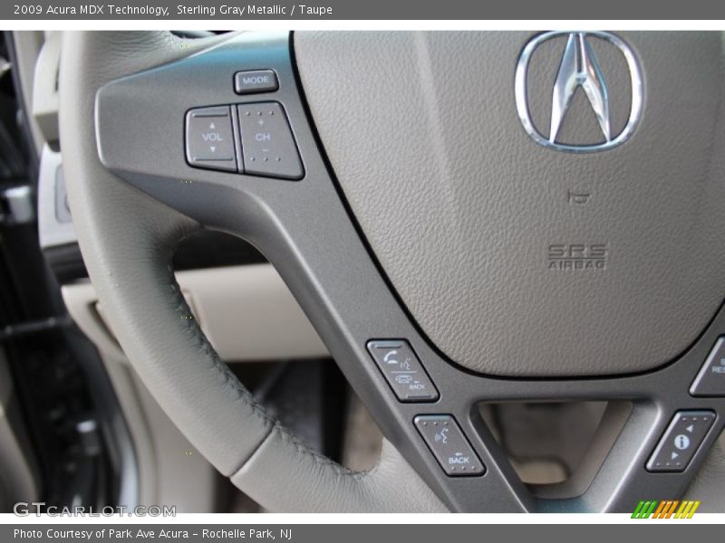Sterling Gray Metallic / Taupe 2009 Acura MDX Technology