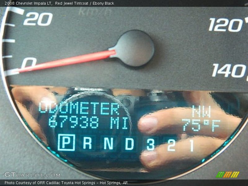 Red Jewel Tintcoat / Ebony Black 2008 Chevrolet Impala LT