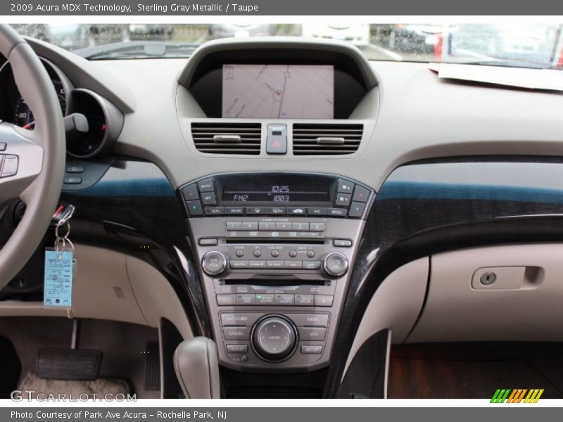 Sterling Gray Metallic / Taupe 2009 Acura MDX Technology