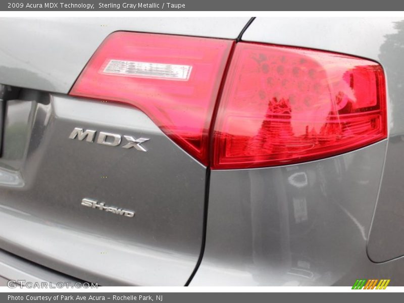 Sterling Gray Metallic / Taupe 2009 Acura MDX Technology