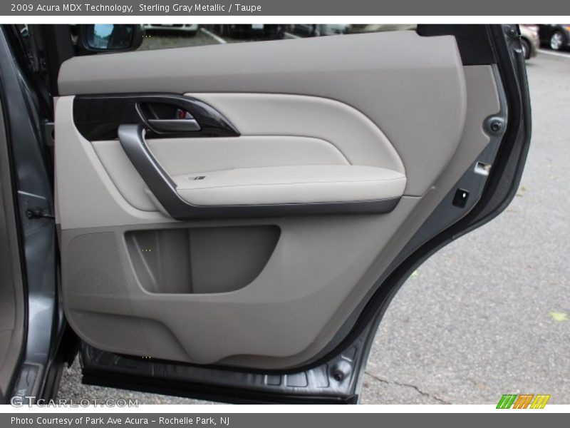 Sterling Gray Metallic / Taupe 2009 Acura MDX Technology