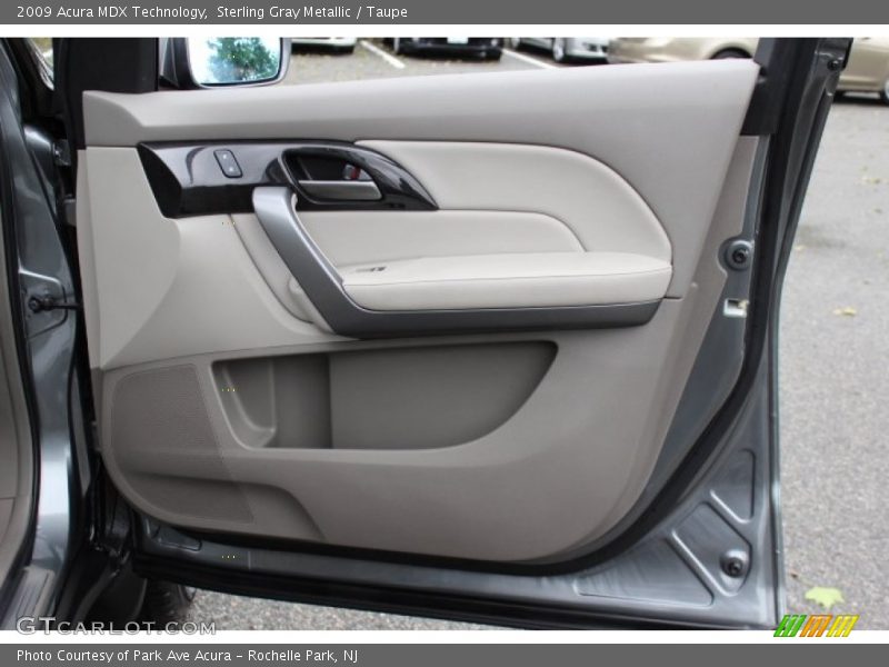 Sterling Gray Metallic / Taupe 2009 Acura MDX Technology