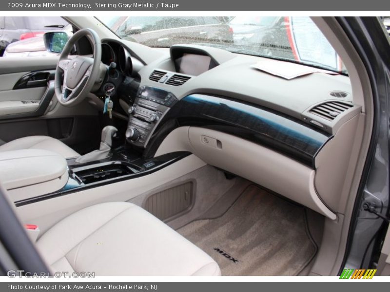 Sterling Gray Metallic / Taupe 2009 Acura MDX Technology