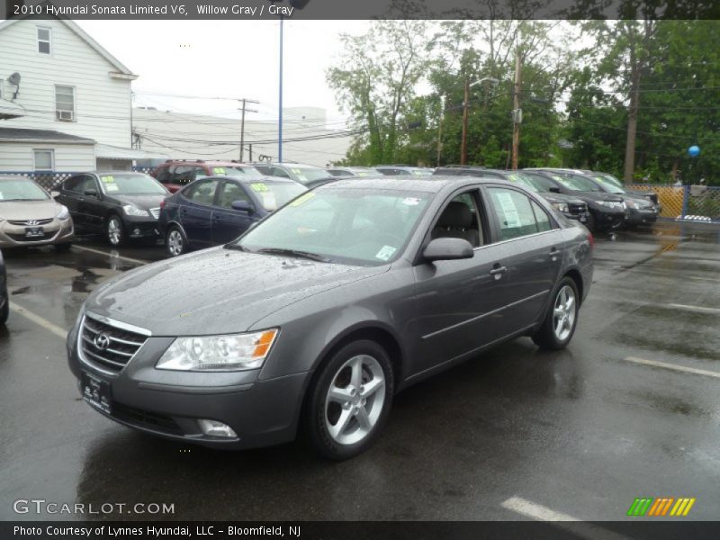 Willow Gray / Gray 2010 Hyundai Sonata Limited V6