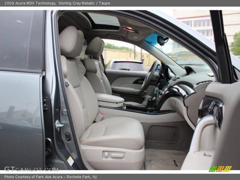 Sterling Gray Metallic / Taupe 2009 Acura MDX Technology