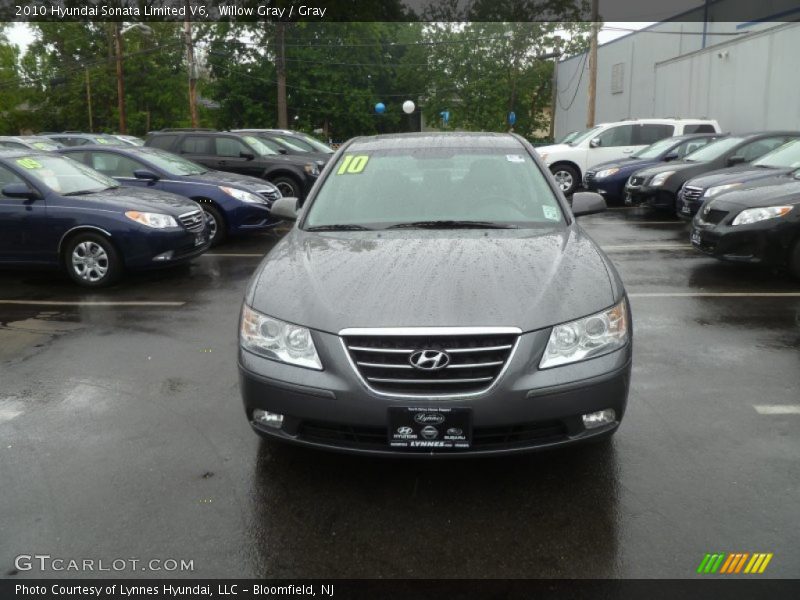Willow Gray / Gray 2010 Hyundai Sonata Limited V6