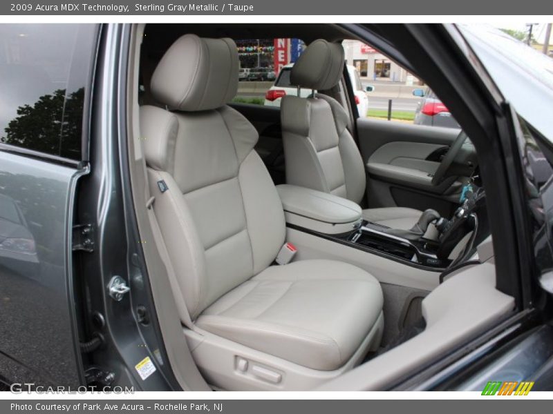Sterling Gray Metallic / Taupe 2009 Acura MDX Technology